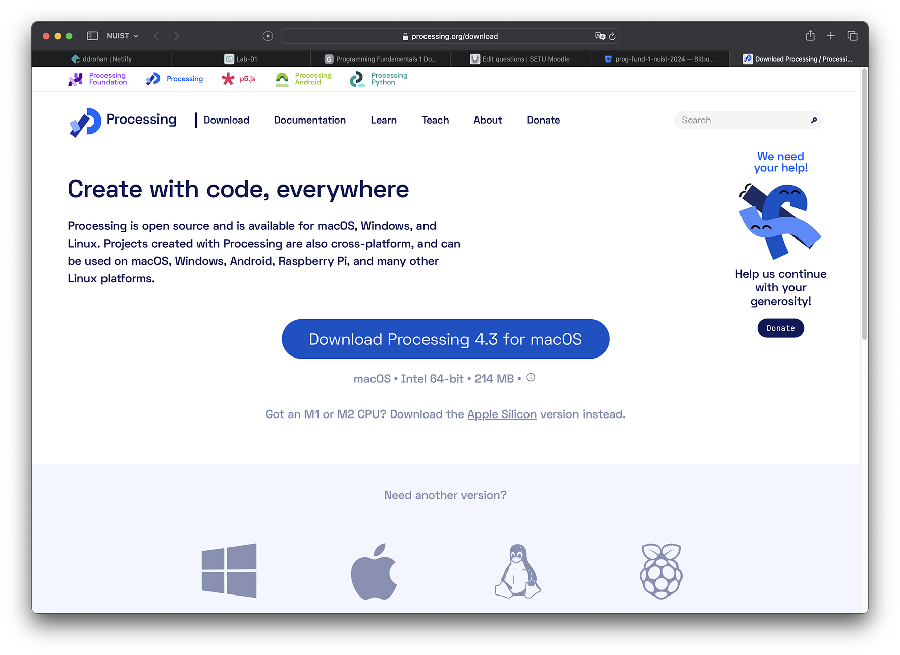 Choose based on your operating system