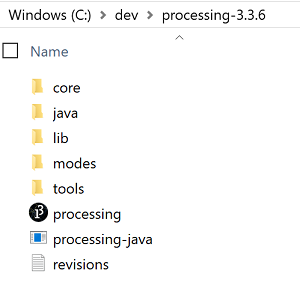The Processing application (Windows)