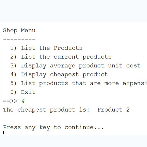Basic Menu