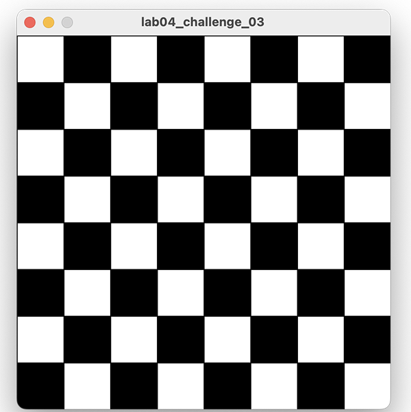 Chess Board with checkered pattern